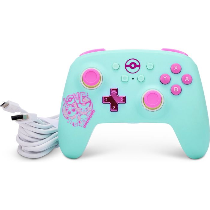PowerA Manette filaire améliorée pour Nintendo Switch modèle Switch OLED et Nintendo Switch Lite accessoire de jeu manette de jeu manette filaire sous licence officielle Pokémon : Sweet Friends