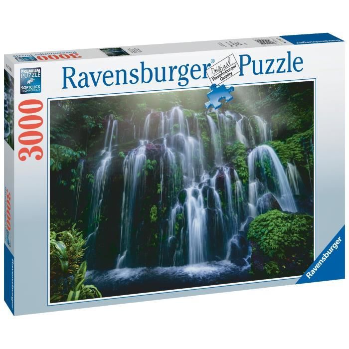 Puzzle 3000 pièces - Ravensburger - Chutes d'eau, Bali - Paysage et nature - Adulte - Garantie 2 ans