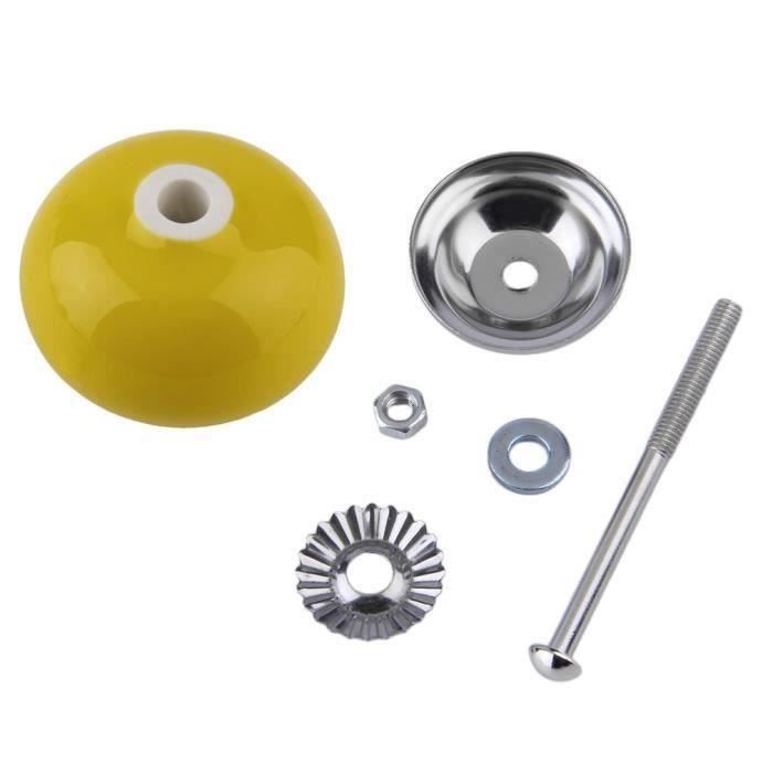 ANCIENNE POIGNÉE BOUTON De Porte En Fonte émaillée Noire Ronde Serrure