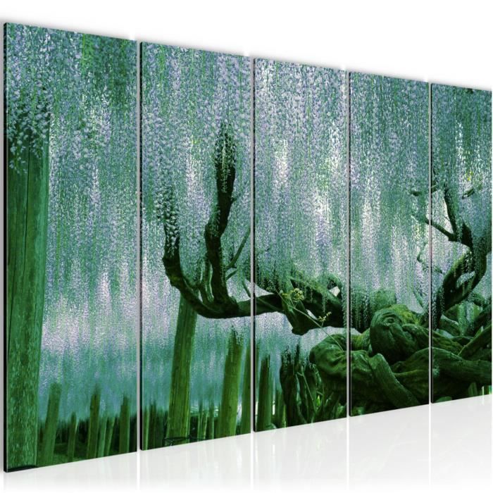 Décalcomanie Murale Forêt Arbres Fleurs Vinyle Amovible - Tendy Wall Designs B77