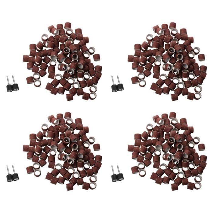 50 Manchons De Ponçage Grains 400 – Diamètre 1/4 Pouce – Pour Ponceuse à Tambour Rotative