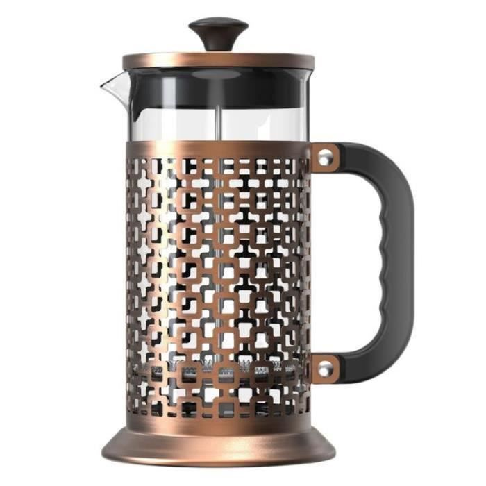 Café Olé Desire Cafetière à Piston 350 Ml – Acier Inox Et Verre Borosilicate – Design Moderne, Bec Anti-goutte