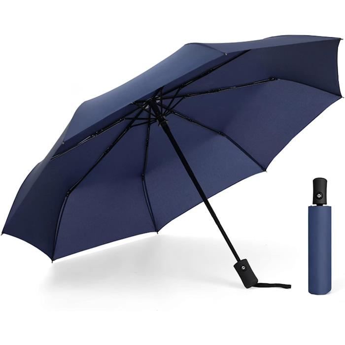 KINSTON Parapluie Pliable Anti-UV UPF50+ Et Pluie - Compact 24,5 Cm, Résistant Au Vent 8 Baleines Métal, Léger 240g, Protection Soleil & Averse