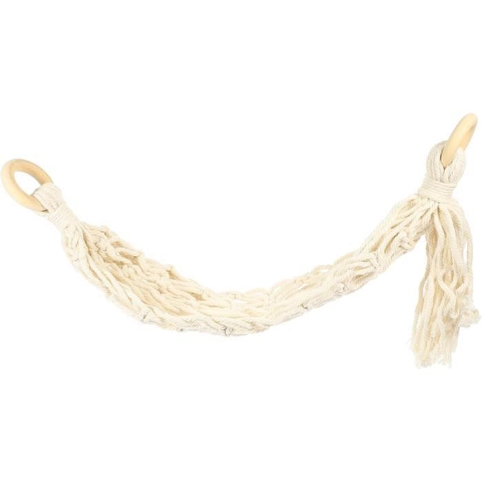 Alipis Lot de 2 corbeilles à fruits en corde de coton à suspendre pour cuisine, chambre à coucher, salle de bain Alipis Lot de 2 corbeilles à fruits en corde de coton à suspendre pour cuisine, chambre à coucher, salle de bain
