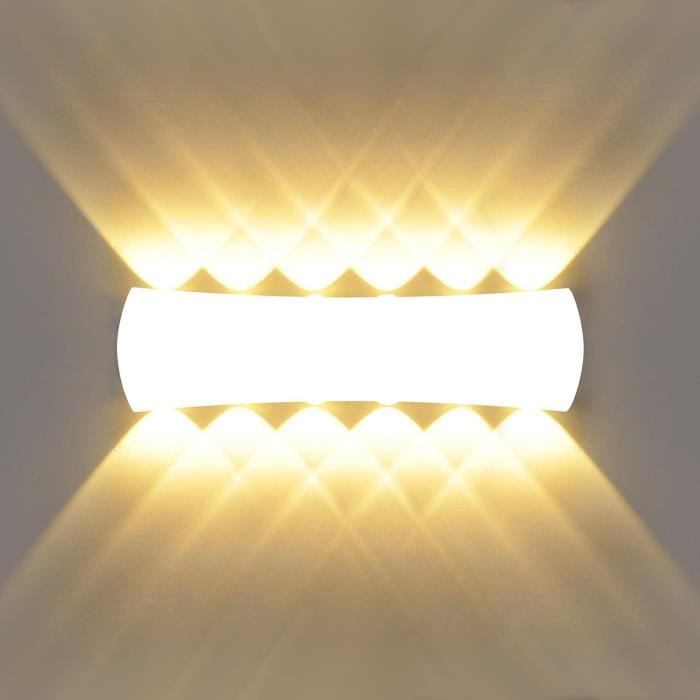 LED Appliques Murales Intérieur Up Down Applique Murale Moderne Blanc Downlighter pour Salon Chambre Couloir | Leroy Merlin