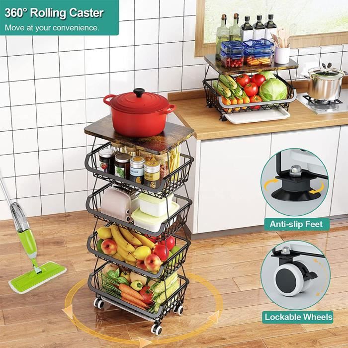 Étagère À Épices De Cuisine - Étagère À Tiroirs - Organiseur Extensible