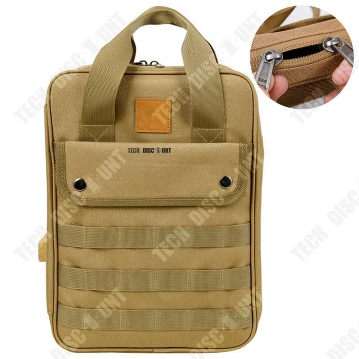 Kit Ustensiles De Cuisine Camping – 2 Pièces Alu, Avec Sac Rangement – Gris