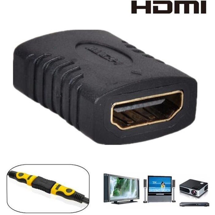 Adaptateur HDMI Femelle Vers Mâle Cablepelado - Contacts En Or, Haute Qualité Vidéo/Audio HD
