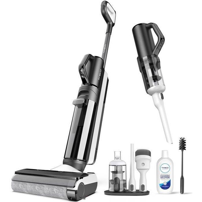 Aspirateur Lavant Tineco Floor One S5 Combo - Aspirateur Sans Fil Eau/Poussière - Aspirateur à main - Nettoyage des coins amélioré