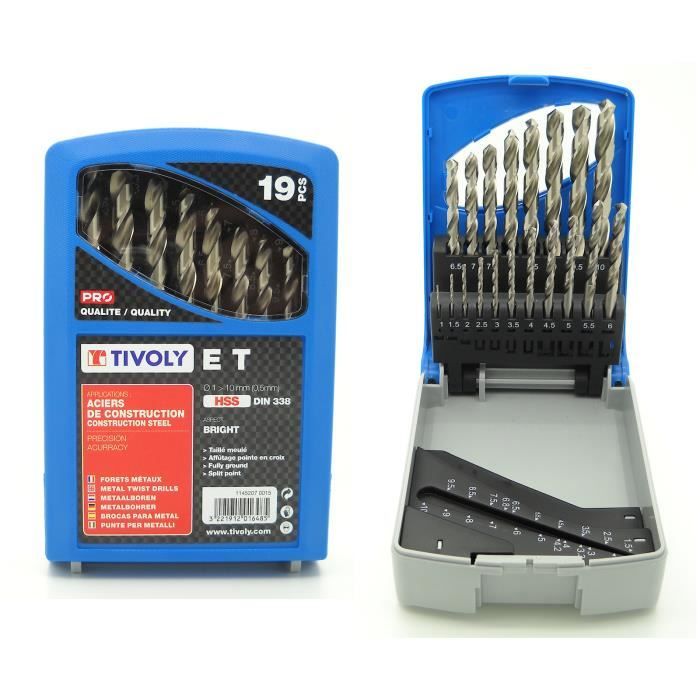 Coffret 19 Foret Metaux Et Tivoly Pro Achat Vente Accessoire Machine Coffret 19 Foret Metaux Et Cdiscount