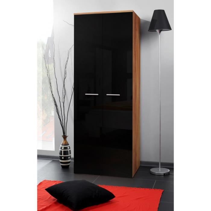 Armoire Penderie Noir Bois Ahaus Achat Vente Armoire De