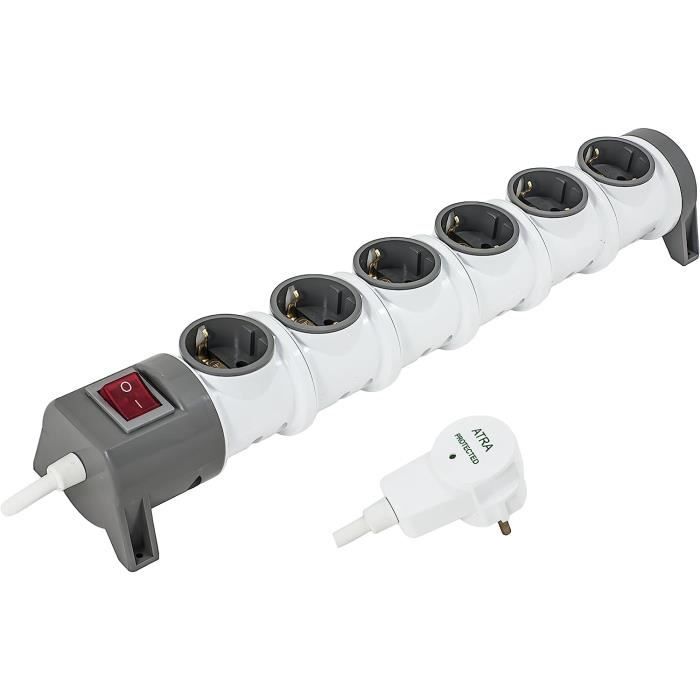 Multiprise 6 Prises avec Interrupteur EDM 41066 Schuko (5 m)