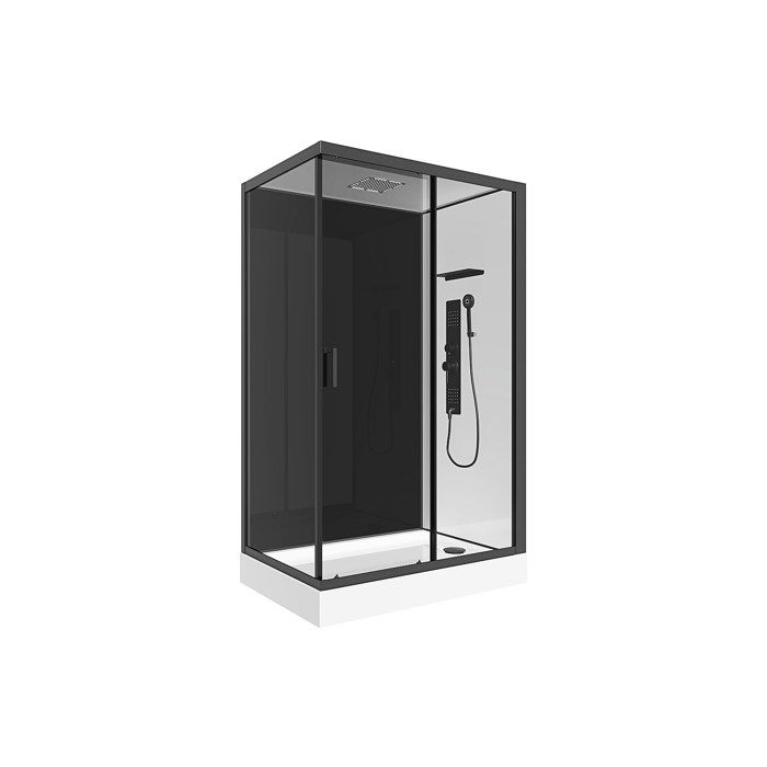 Cabine de douche hydromassante - Installation réversible - L110 x l80 x H215 cm - FOMIRA