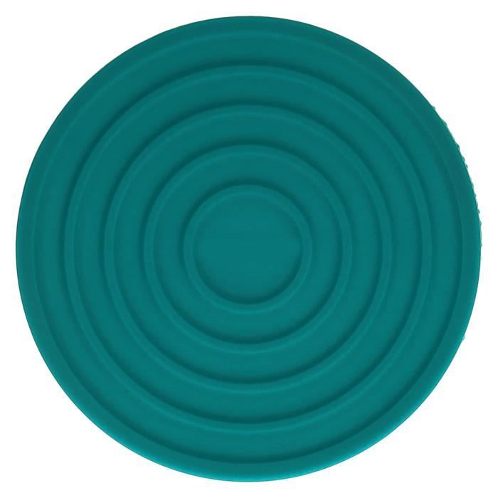 Dessous De Verre Silicone Set De 12 Noir Dessous De Sous Verre Rond