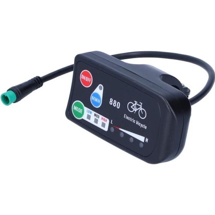 VINGVO Compteur daffichage de vélo électrique Affichage pour KT‑LED880 de Vélo Électrique Indicateur dAffichage de Vélo
