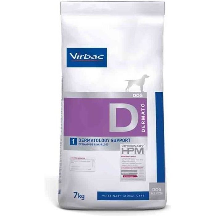 virbac veterinary hpm diet chien dermatology support 1 dermatosis hair loss croquettes 7kg