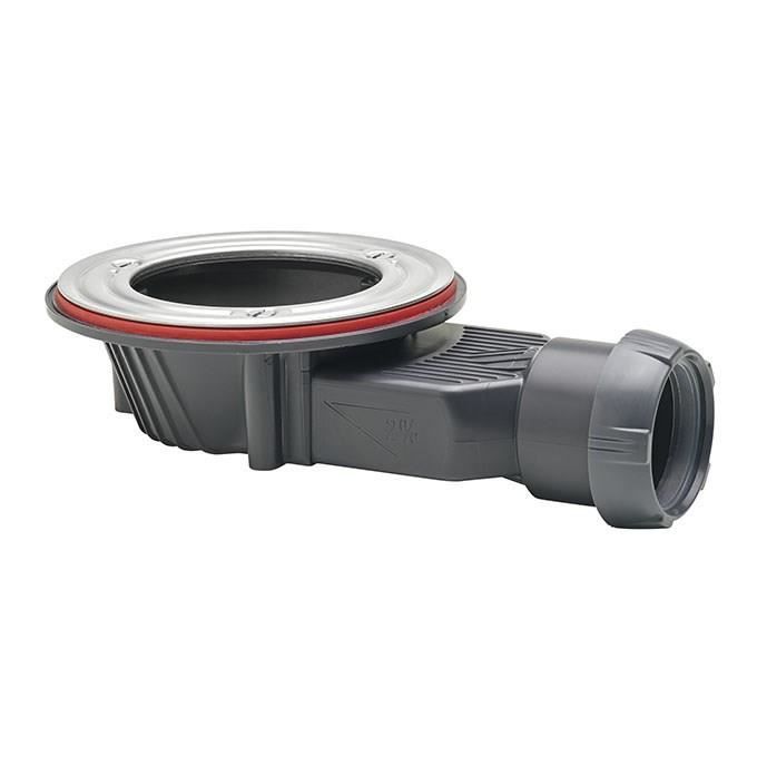 Bonde de douche slim + pour receveur extra plat en D90 Wirquin 30723395, gris
