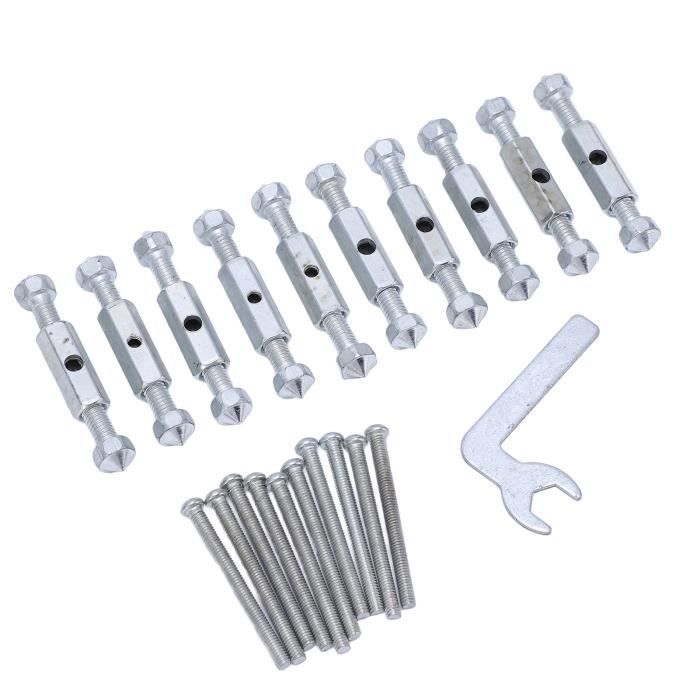 Kit De Réparation Pour Boîtier électrique Type 118 - 10 Tiges De Support + Vis + Clé - Pour Prise Ou Interrupteur Desserré