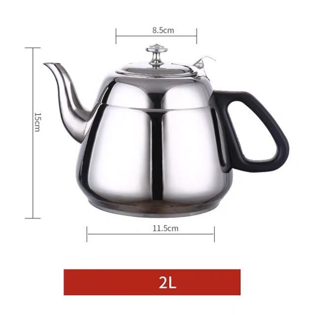 BOUILLOIRE ELECTRIQUE,Black--Bouilloire à Eau En Acier Inoxydable 2,5 L, Pratique, Pour