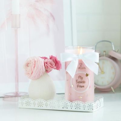 Jewelcandle My Favorite Person boucles d oreilles bougie parfumee rose avec bijou en argent 925 Sterling Cdiscount Maison