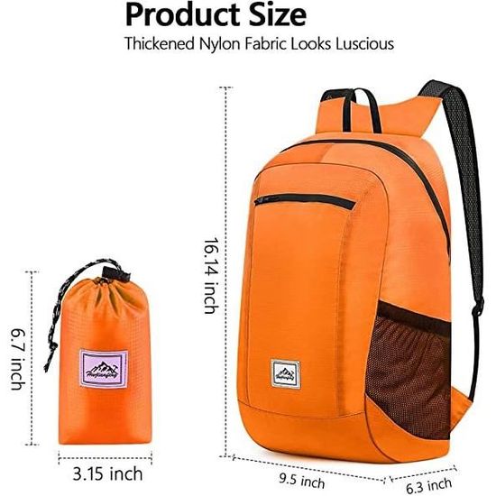 Sac à Dos Pliable Coloré Léger En Titane De Grande Capacité Pour Le Sport, Bleu, Taille Unique