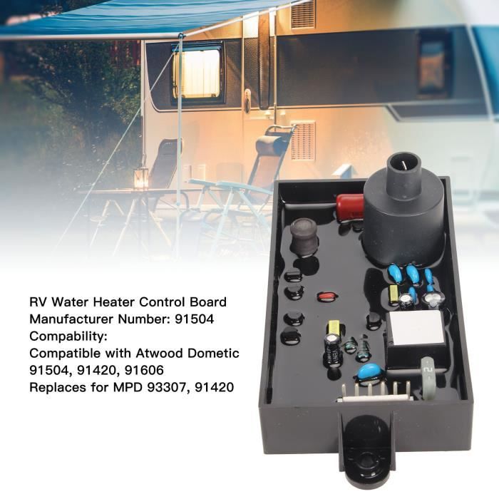 Élément Chauffant Tubulaire 12V MSEURO - 150W/200W/300W - Pour Chauffe-Eau Camping-Car Et Voiture
