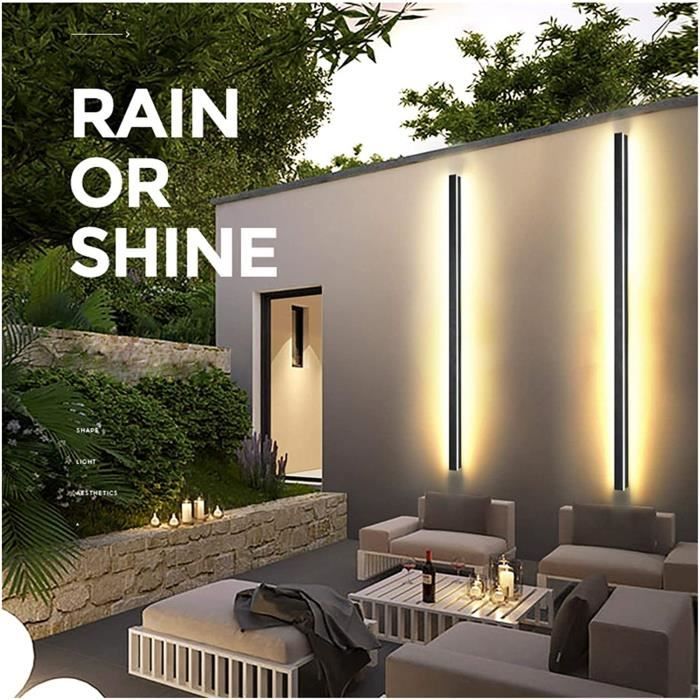 Applique murale LED étanche à longue bande, éclairage extérieur, zone  résidentielle, villa, jardin, entrée, 360 degrés, lumineuse - AliExpress