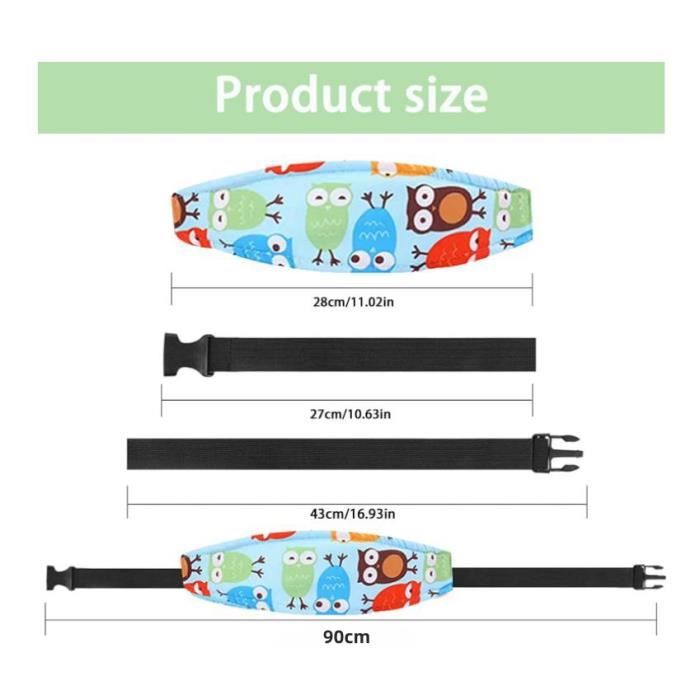 VBSJAH Tête De Siège Auto Bébé,2 Pièces Cale Tete Bebe Voiture,Cale-têtes Pour Sièges Auto,Cale Tête Bébé Voiture Pour Voiture,Ceinture Sécurité Sièges Auto Voiture,Protéger Cou/Epaules