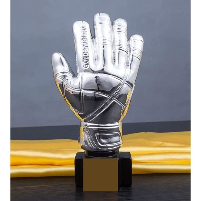 trophée de gants d'argent football football gant trophy gardien de but  trophée résine souvenirs accueil décoration cadeaux for les