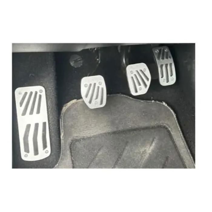 Couvre-pédales Pour Citroën C5 Aircross (2017-2020) - 1 Pièce, Argent, Acier Et Caoutchouc Antidérapant