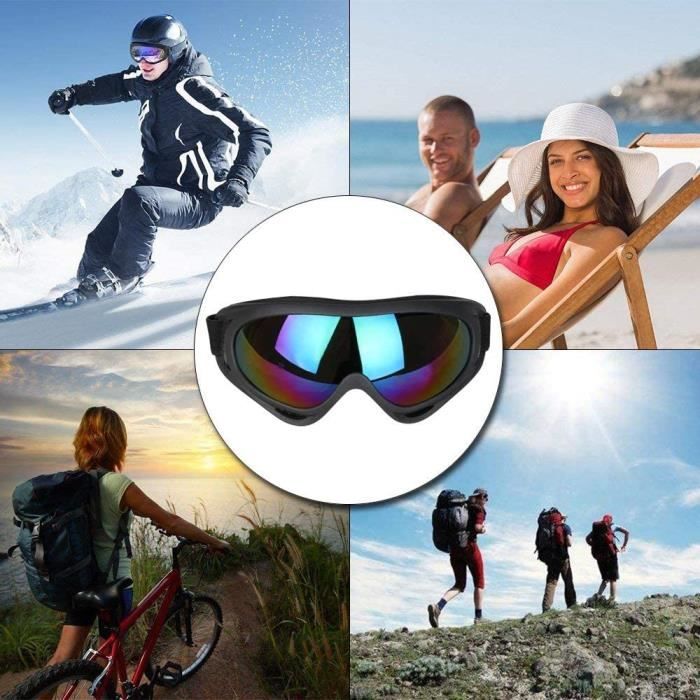 JTENG Lunettes De Ski Et Snowboard – UV400, Anti-Buée, Cadre ABS – Pour Enfant, Ado, Adulte – Motoneige