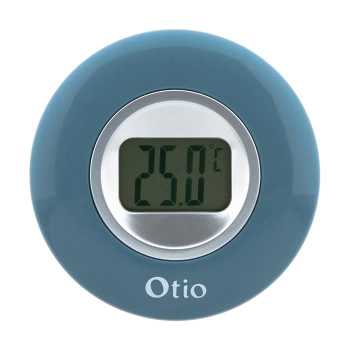 Otio - Thermomètre / Hygromètre d'intérieur avec écran LCD Noir