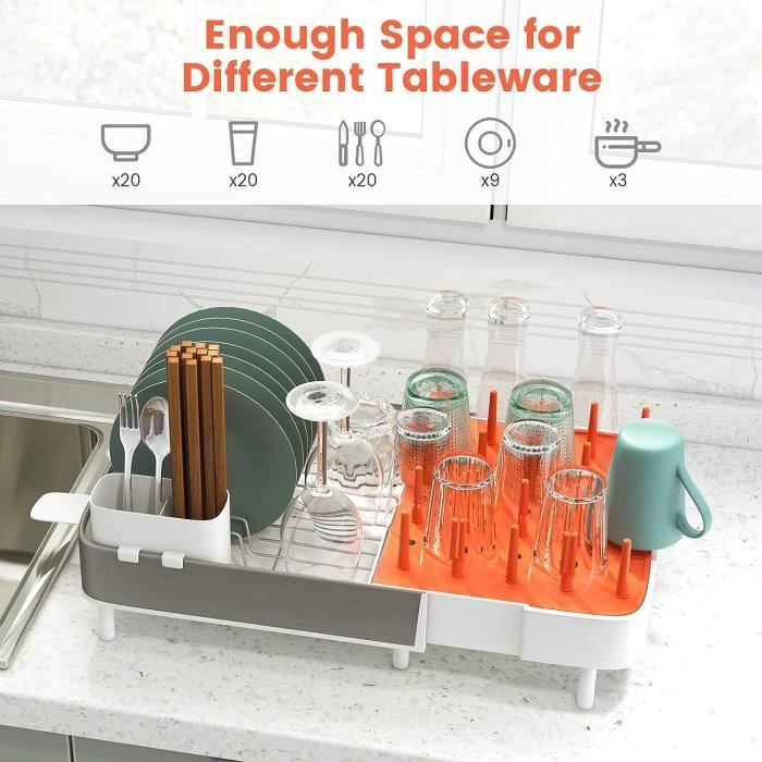 ORDNING Égouttoir à Couverts, Acier Inoxydable - Belgique