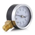Atyhao Jauge de pression 1 pc Mini manomètre précis pour carburant Air huile eau liquide 0-200psi 1/4 'NPT montage fileté-2