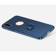Fermeté Smartphone Coque avec Anneau pour Apple iPhone X(Bleu)Z7539-2