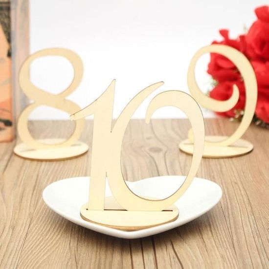 Numéros De Table Mariage 1-20 Dorés - Plaques Acryliques Miroir 15x10cm Avec Support, Décoration Élégante