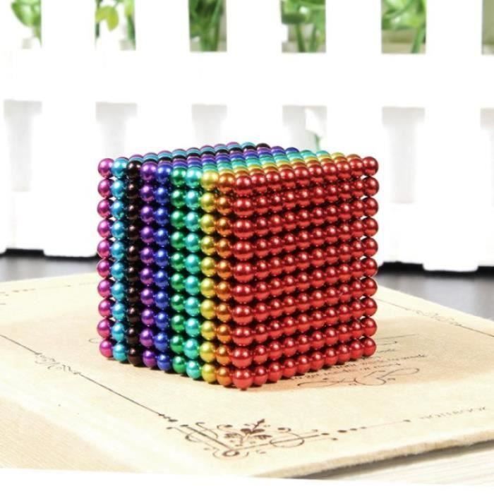 1000 pièces 5mm jeu de billes magnétiques aimant magique Cube jouet 