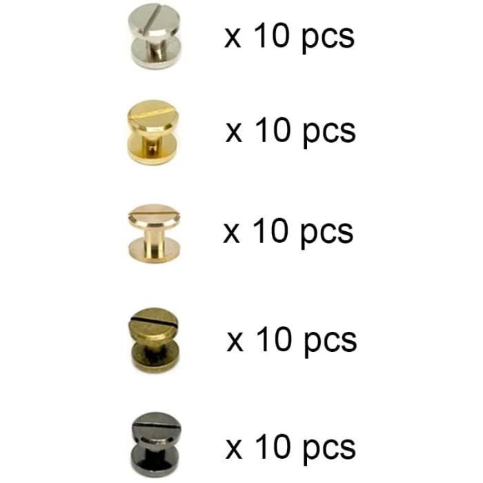 Écrous à rivets de zingage de couleur, assortiment d'écrous à rivets à tête  plate à large application Ki pour ascenseurs [718] - Cdiscount Bricolage