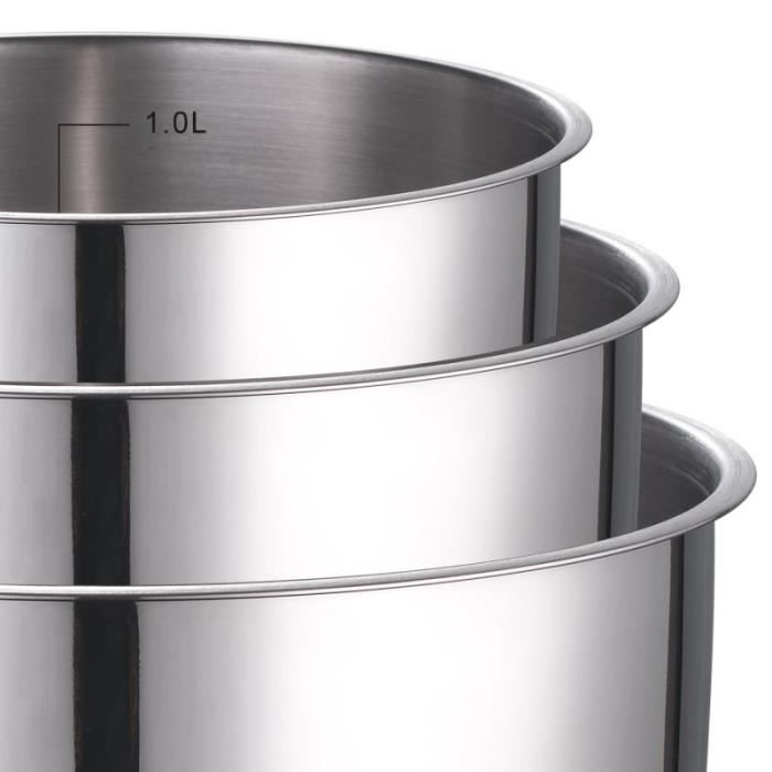 Lot De 3 Petites Casseroles Inox Avec Couvercle - 13 Cm, Idéales Pour Sauces, Lait & Portions Individuelles - Finition Brossée Élégante