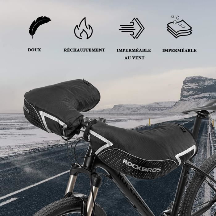 Gants vélo d'hiver réfléchissants & imperméables pour cycliste