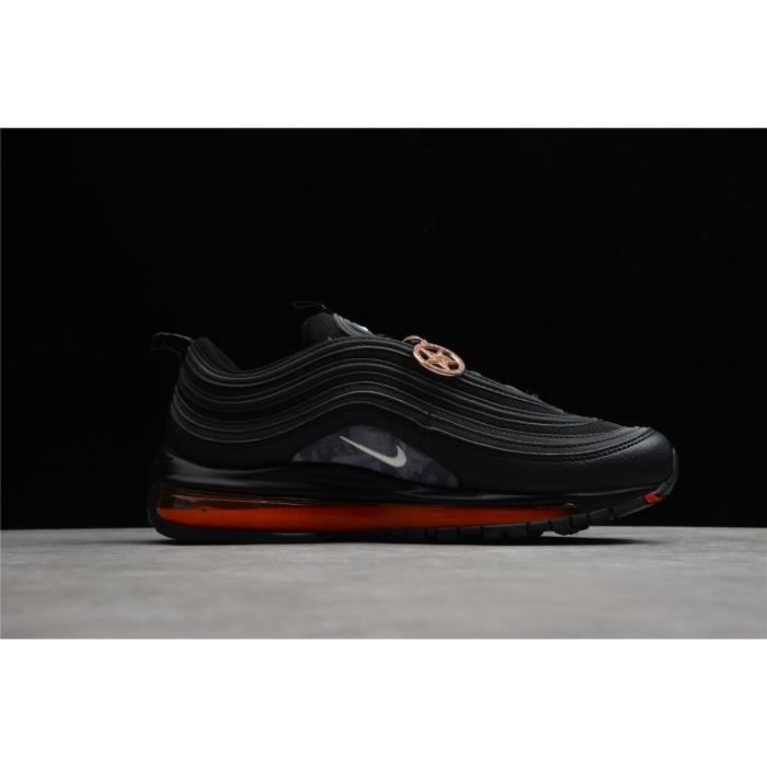Baskets Air Nike Max 97 noir et rouge pour homme et femme DH4092