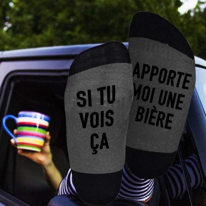 Chaussettes humoristiques sale biere