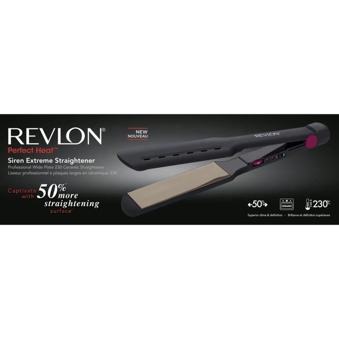 Revlon perfect heat siren extreme straightener top