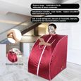 PERFECT Rouge Sauna infrarouge pliable, cabine à chaleur, sauna infrarouges tourmaline portatif-3