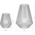 Lanterne solaire décorative boule perlée - GALIX - H30 - 10 Lumens - 8 heures d'éclairage-3