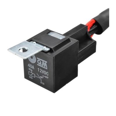 Kit Câblage Faisceau électrique 12V 40A Avec Télécommande - Pour Phares Travail, Barres LED, Feux Antibrouillard - Relais, Fusible, Interrupteur Inclus - 2