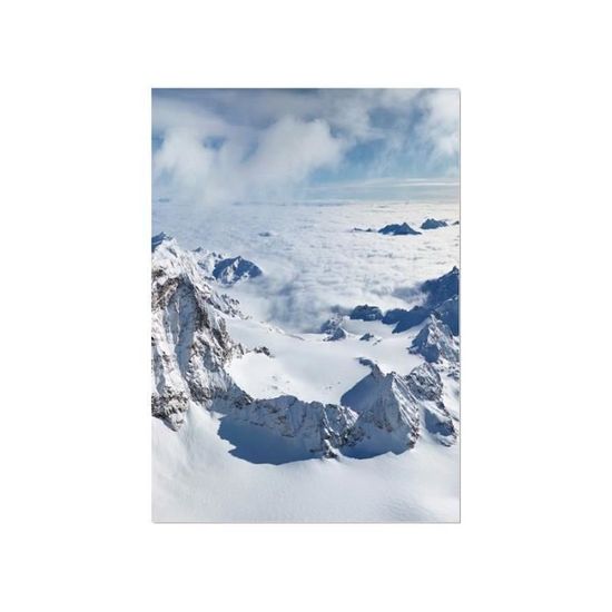 Tableau plexiglas verre acrylique photo montagnes Alpes - triptyque - Achat  / Vente tableau - toile - Cdiscount