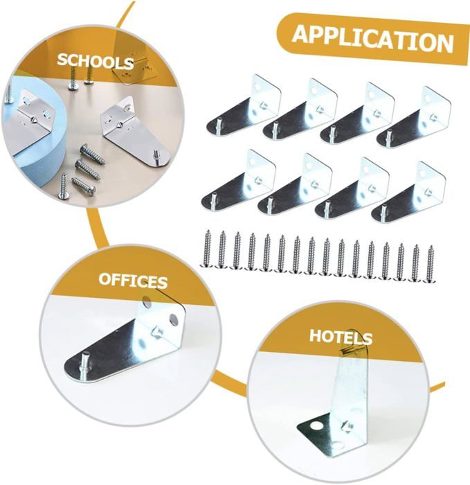 Kit De 6 Clips De Fixation Pour évier Sous Plan - En Métal Robuste, Installation Facile (Cuisine & Salle De Bain)