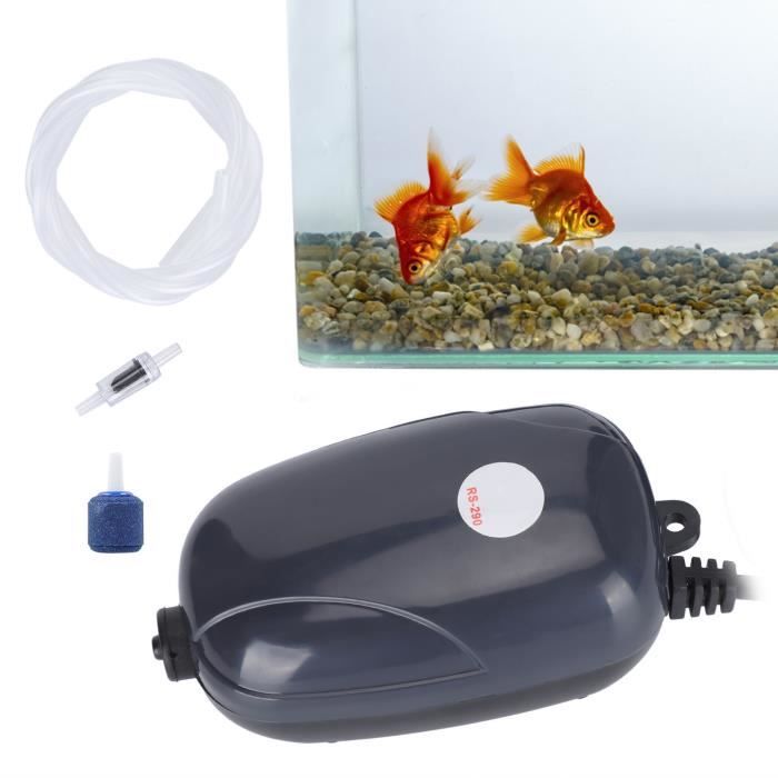 HURRISE aérateur d'aquarium Pompe à air réglable pour aquarium RS-290 pour  aquarium marin d'eau douce prise EU 220V - Cdiscount Animalerie