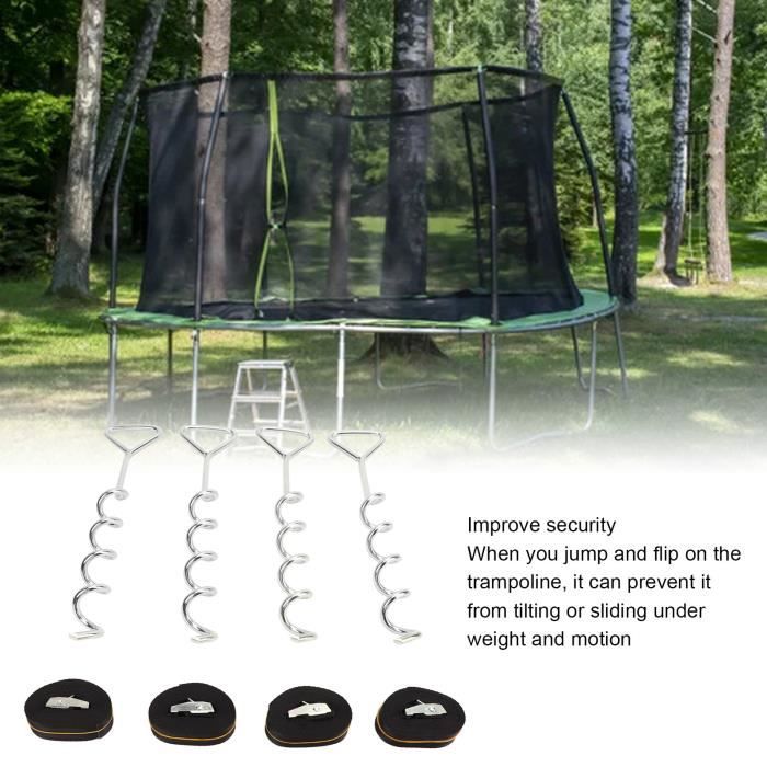 Kit d'ancrage pour trampoline FYDUN - Piquet de Vent en Acier - Accessoire  de Réparation Polyvalent - Cdiscount Jeux - Jouets